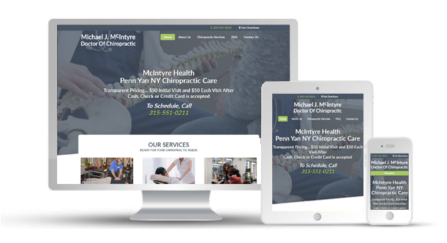 Responsive Website Design For Chiropractor